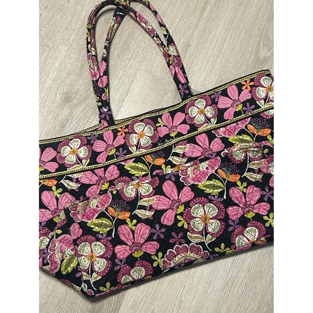 Vera Bradley Pirouette Pink Quilted Floral Extra Large Floral Tote Bag - Picture 8 of 8